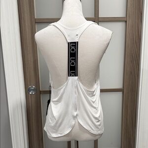 White Racerback Tank Top